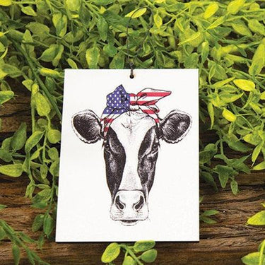 Americana Bandana Cow Ornament - The Fox Decor